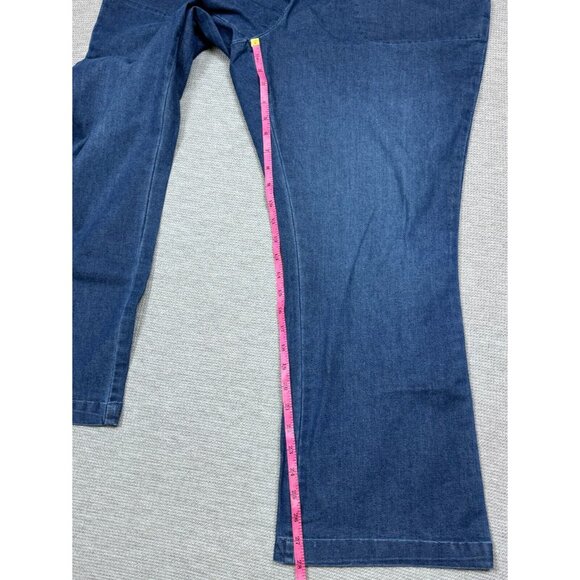 Woman Within Jeans Womens Size 22WP Blue Denim Pull On High Rise Bootcut NEW - Picture 11 of 15